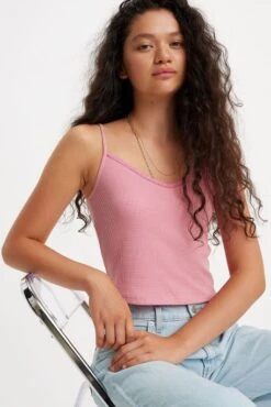 Levis Débardeur LEVI'S® DRY GOODS Rose -Femme Mode Vêtements Magasin levis a7325 00 02 1