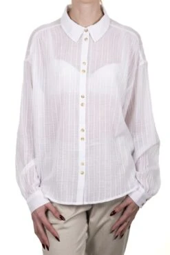 Chemisier TEDDY SMITH CKAT Middle White -Femme Mode Vêtements Magasin mg 0063 3