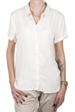 Chemisier TEDDY SMITH ELLIE Middle White -Femme Mode Vêtements Magasin mg 0073 1