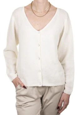 Gilet TEDDY SMITH GPEPITO Middle White -Femme Mode Vêtements Magasin mg 0101 2