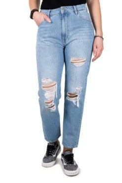 Jeans TEDDY SMITH MOM Fripp Destroy -Femme Mode Vêtements Magasin mg 0136