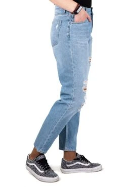 Jeans TEDDY SMITH MOM Fripp Destroy -Femme Mode Vêtements Magasin mg 0137