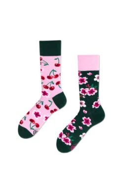Chaussettes MANY MORNINGS CHERRY BLOSSOM Red -Femme Mode Vêtements Magasin mm cherry blossom r69 1