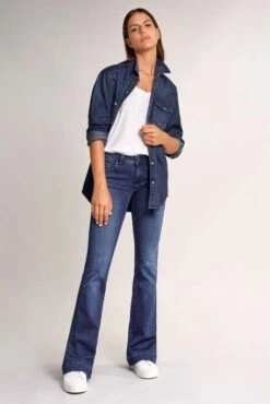 Jeans SALSA WONDER PUSH UP FLARE Blue 10 Jeans SALSA WONDER PUSH UP FLARE Blue -Femme Mode Vêtements Magasin salsa 122687 8504 1