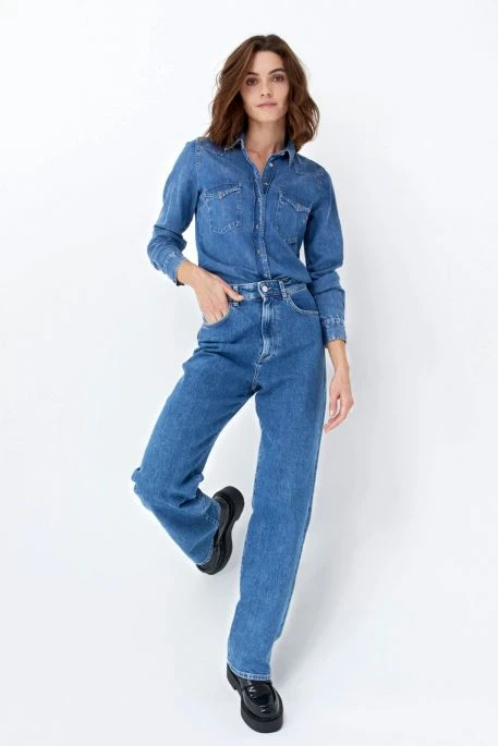 Chemise En Jean SALSA FATIMA Stone 5 Chemise En Jean SALSA FATIMA Stone – Image 3