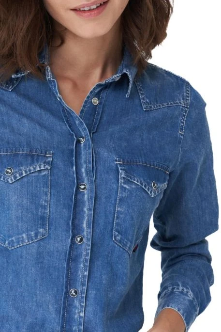 Chemise En Jean SALSA FATIMA Stone 6 Chemise En Jean SALSA FATIMA Stone – Image 4