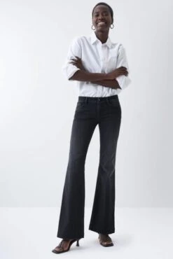 Jeans SALSA WONDER PUSH UP FLARE Black -Femme Mode Vêtements Magasin salsa 125189 0000 1