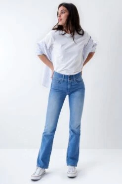 Jean SALSA PUSH IN SECRET BOOTCUT Medium Blue