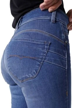 Jean SALSA SECRET PUSH IN SLIM Bleu -Femme Mode Vêtements Magasin salsa 126492 8504 5