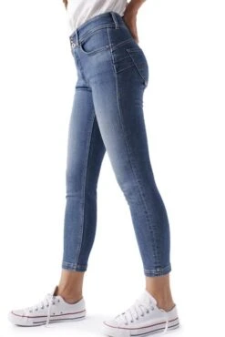 Jean SALSA SECRET SKINNY CROPPED Blue -Femme Mode Vêtements Magasin salsa 126592 8503 4