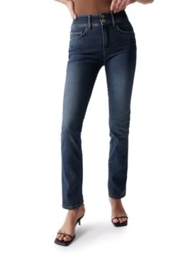 Jean SALSA SECRET PUSH IN SLIM Blue Délavé -Femme Mode Vêtements Magasin salsa 126624 8504 2