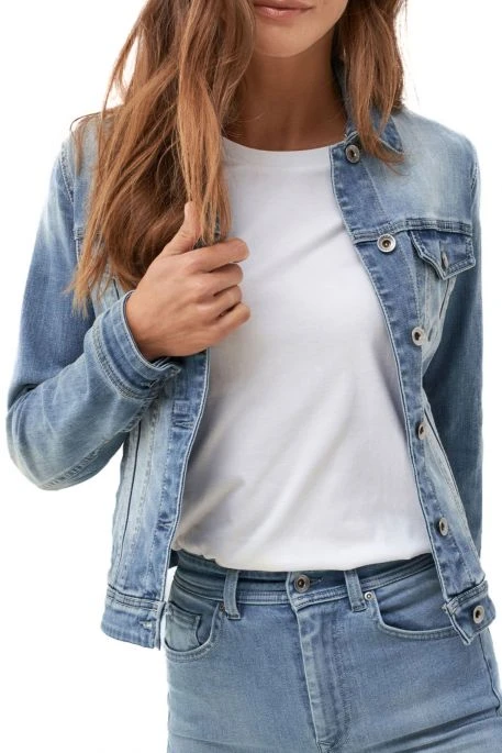 Blouson En Jean SALSA SLIM Bleu 3 Blouson En Jean SALSA SLIM Bleu