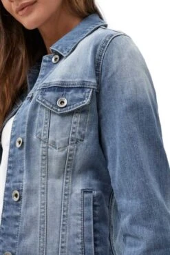 Blouson En Jean SALSA SLIM Bleu 8 Blouson En Jean SALSA SLIM Bleu -Femme Mode Vêtements Magasin salsa 19223 4