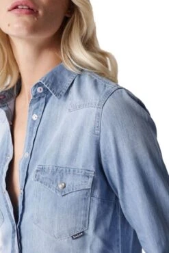 Chemise En Jean SALSA FATIMA Light Indigo