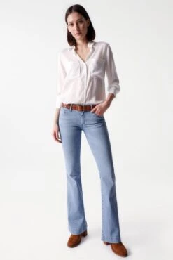 Jean SALSA WONDER PUSH UP FLARE Blue 11 Jean SALSA WONDER PUSH UP FLARE Blue -Femme Mode Vêtements Magasin salsa 21004227 8502 1