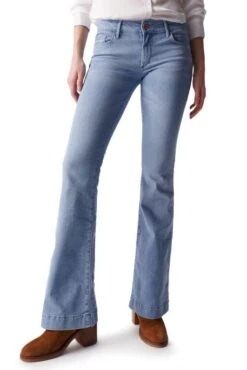 Jean SALSA WONDER PUSH UP FLARE Blue 9 Jean SALSA WONDER PUSH UP FLARE Blue -Femme Mode Vêtements Magasin salsa 21004227 8502 2