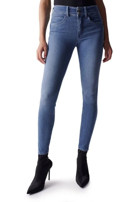 Jean SALSA SECRET PUSH IN CROPPED SKINNY Blue 7 Jean SALSA SECRET PUSH IN CROPPED SKINNY Blue – Image 5