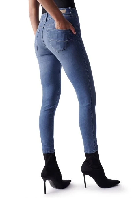 Jean SALSA SECRET PUSH IN CROPPED SKINNY Blue 4 Jean SALSA SECRET PUSH IN CROPPED SKINNY Blue – Image 2