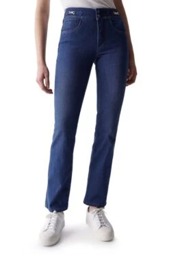 Jean SALSA SECRET PUSH IN STRAIGHT Blue -Femme Mode Vêtements Magasin salsa 21006521 853 2