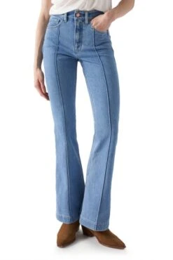 Jean SALSA FAITH PUSH IN FLARE Bleu -Femme Mode Vêtements Magasin salsa 21006844 851 2