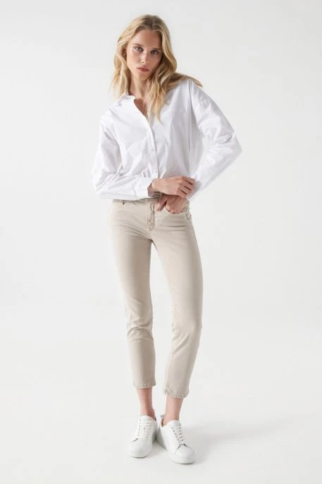 Jean SALSA PUSH IN SLIM Beige 4 Jean SALSA PUSH IN SLIM Beige – Image 2