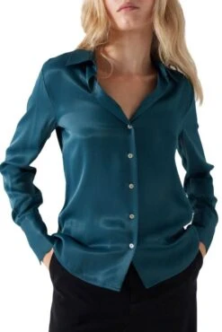 Chemisier SALSA SATIN Sapin