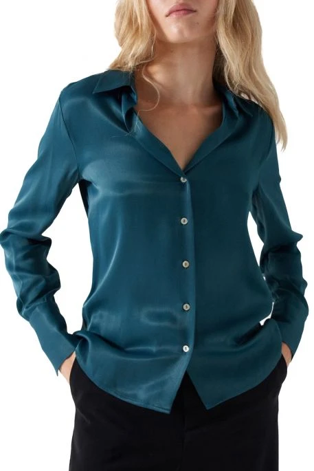 Chemisier SALSA SATIN Sapin 3 Chemisier SALSA SATIN Sapin