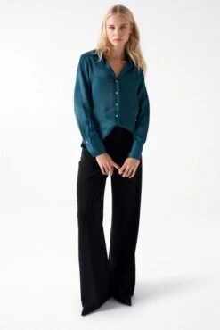 Chemisier SALSA SATIN Sapin 9 Chemisier SALSA SATIN Sapin -Femme Mode Vêtements Magasin salsa 21007119 532 4