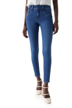 Jean SALSA SECRET PUSH IN SKINNY Bleu -Femme Mode Vêtements Magasin salsa 21007342 853 2