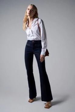 Jean SALSA DESTINY PUSH UP FLARE Blue -Femme Mode Vêtements Magasin salsa 21007847 854 6