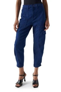 Pantalon SALSA CARGO DENIM Dark Wash -Femme Mode Vêtements Magasin salsa 21008310 854 1