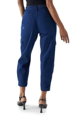 Pantalon SALSA CARGO DENIM Dark Wash -Femme Mode Vêtements Magasin salsa 21008310 854 2