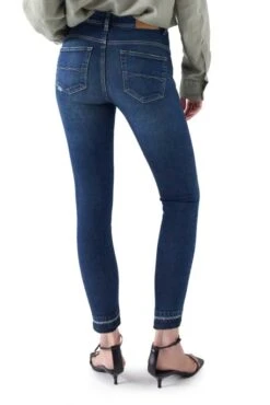 Jean SALSA FAITH PUSH IN CROPPED SLIM Blue Indigo -Femme Mode Vêtements Magasin salsa 26262 2