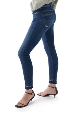 Jean SALSA FAITH PUSH IN CROPPED SLIM Blue Indigo -Femme Mode Vêtements Magasin salsa 26262 3