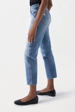 Jean SALSA TRUE CROPPED SLIM Blue -Femme Mode Vêtements Magasin salsa 26491 3