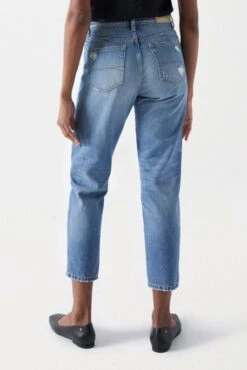 Jean SALSA TRUE CROPPED SLIM Blue -Femme Mode Vêtements Magasin salsa 26491 4