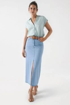 Chemisier SALSA Vert 8 Chemisier SALSA Vert -Femme Mode Vêtements Magasin salsa 26799 4