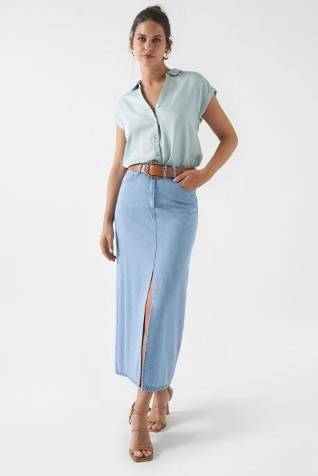 Chemisier SALSA Vert 5 Chemisier SALSA Vert – Image 3