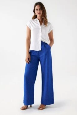 Chemisier SALSA Blanc 8 Chemisier SALSA Blanc -Femme Mode Vêtements Magasin salsa 26810 1