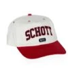 Casquette SCHOTT UNIVERSITY Blanc/Rouge -Femme Mode Vêtements Magasin schott 24805 1