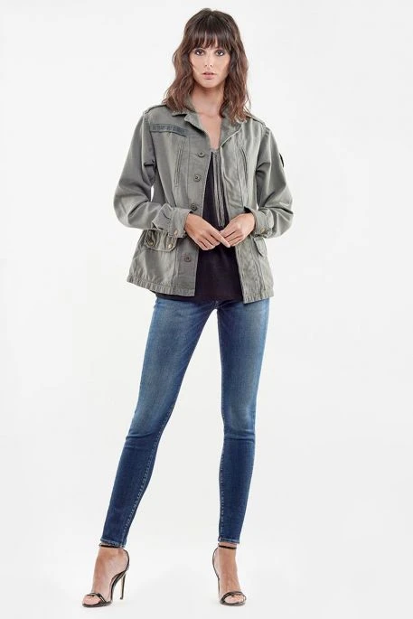 Veste LE TEMPS DES CERISES MILITARIE Khaki 5 Veste LE TEMPS DES CERISES MILITARIE Khaki – Image 3