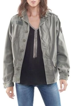 Veste LE TEMPS DES CERISES MILITARIE Khaki