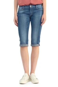 LE TEMPS DES CERISES Corsaire TEMPS DES CERISES MERMOZ Blue -Femme Mode Vêtements Magasin tdc 23179 1