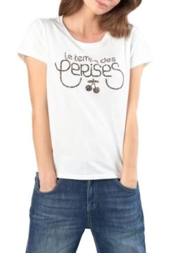 LE TEMPS DES CERISES Tee Shirt TEMPS DES CERISES CAROLE Ice Cream -Femme Mode Vêtements Magasin tdc 25863 1