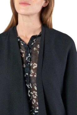 Poncho LE TEMPS DES CERISES PILI Black -Femme Mode Vêtements Magasin tdc 25869 3