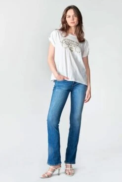 Tee Shirt LE TEMPS DES CERISES DWIGHT White 9 Tee Shirt LE TEMPS DES CERISES DWIGHT White -Femme Mode Vêtements Magasin tdc 26564 1