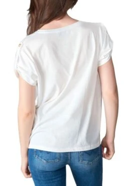 Tee Shirt LE TEMPS DES CERISES DWIGHT White 8 Tee Shirt LE TEMPS DES CERISES DWIGHT White -Femme Mode Vêtements Magasin tdc 26564 3