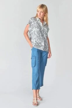 Chemise LE TEMPS DES CERISES Dahlia Black 8 Chemise LE TEMPS DES CERISES Dahlia Black -Femme Mode Vêtements Magasin tdc fdahlia000000sm 0432 4