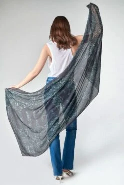 Foulard LE TEMPS DES CERISES KNIPHO Khaki -Femme Mode Vêtements Magasin tdc fknipho00000p06 khaki 1