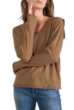 Pull Lily LE TEMPS DES CERISES Camel -Femme Mode Vêtements Magasin tdc flilly 8045 moka 1